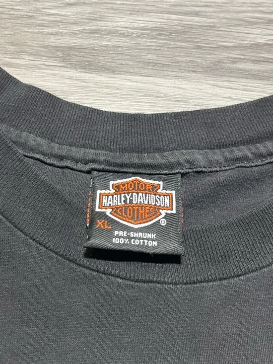 1992 Harley Davidson R.K. Stratman Inc double-sided eagle graphic made in USA T - Picture 5 of 12